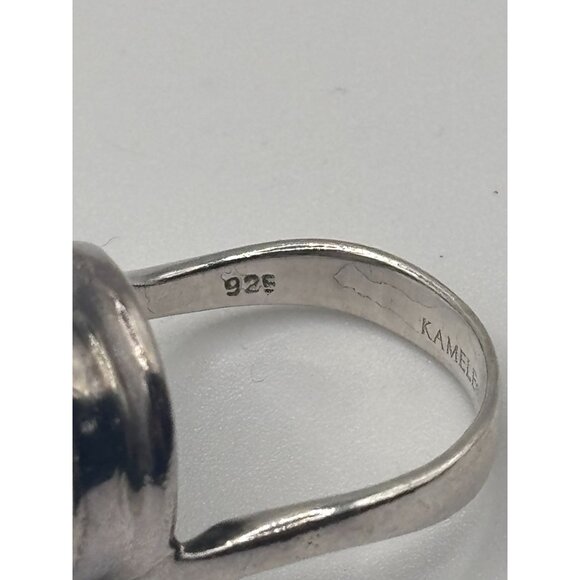 Kameleon 925 Sterling Silver Ring With White Mother Of Pearl Gemstone Size 7.5 - Picture 8 of 11